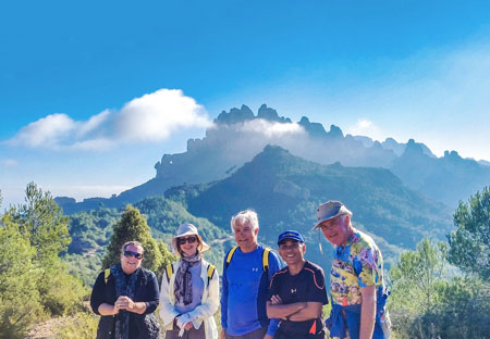 Pilgrims together in the mountains